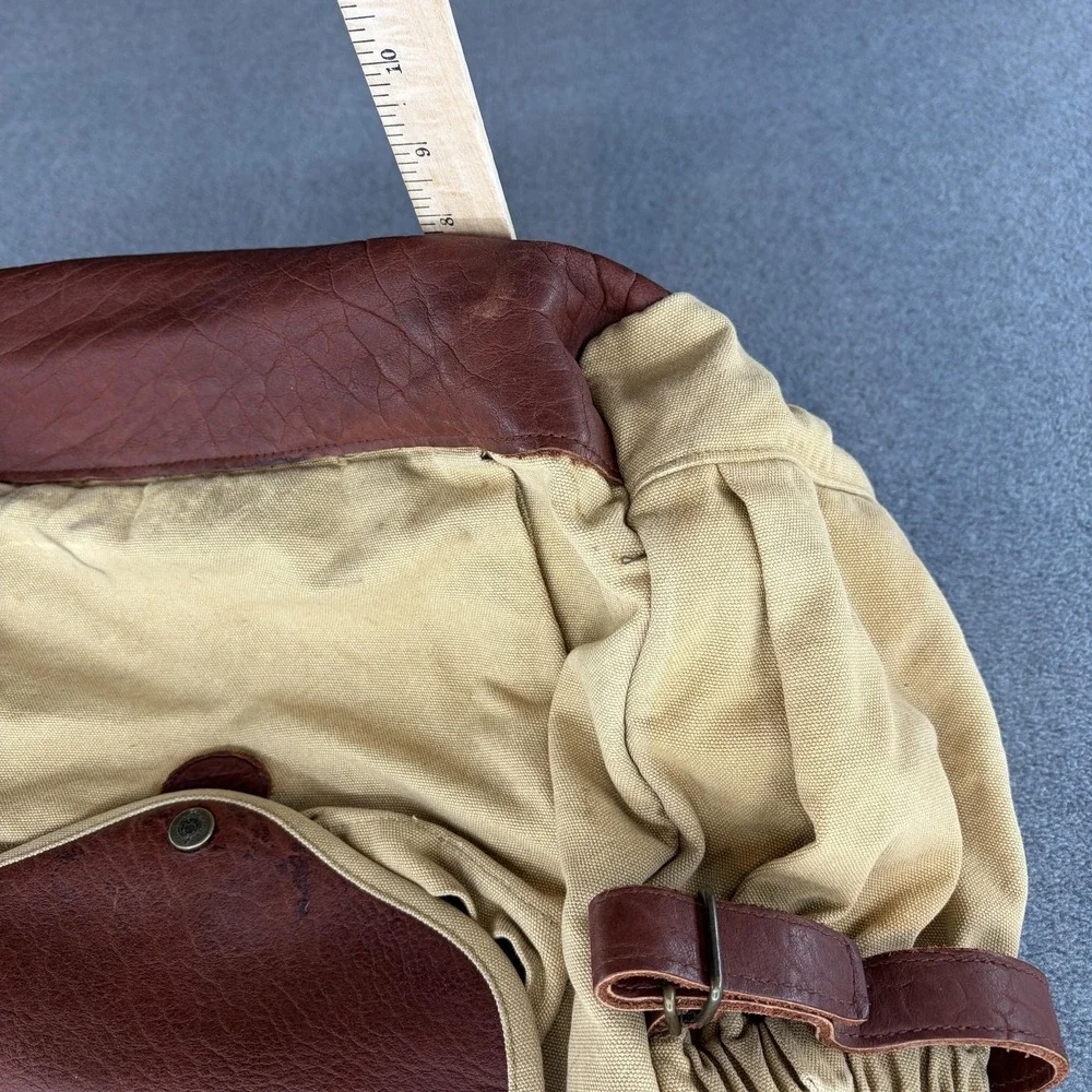 Buffalo Jackson Tote Mens Canvas Leather Travel Bag Commuter Safari Duffle